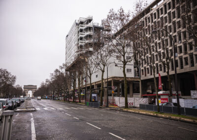 Déconstruction de l’ancien siège PSA pour sa réhabilitation, avenue de la Grande Armée, Paris 17ème