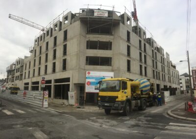 Terrassement et construction d’un ensemble de logements rue de Constantine à Rouen