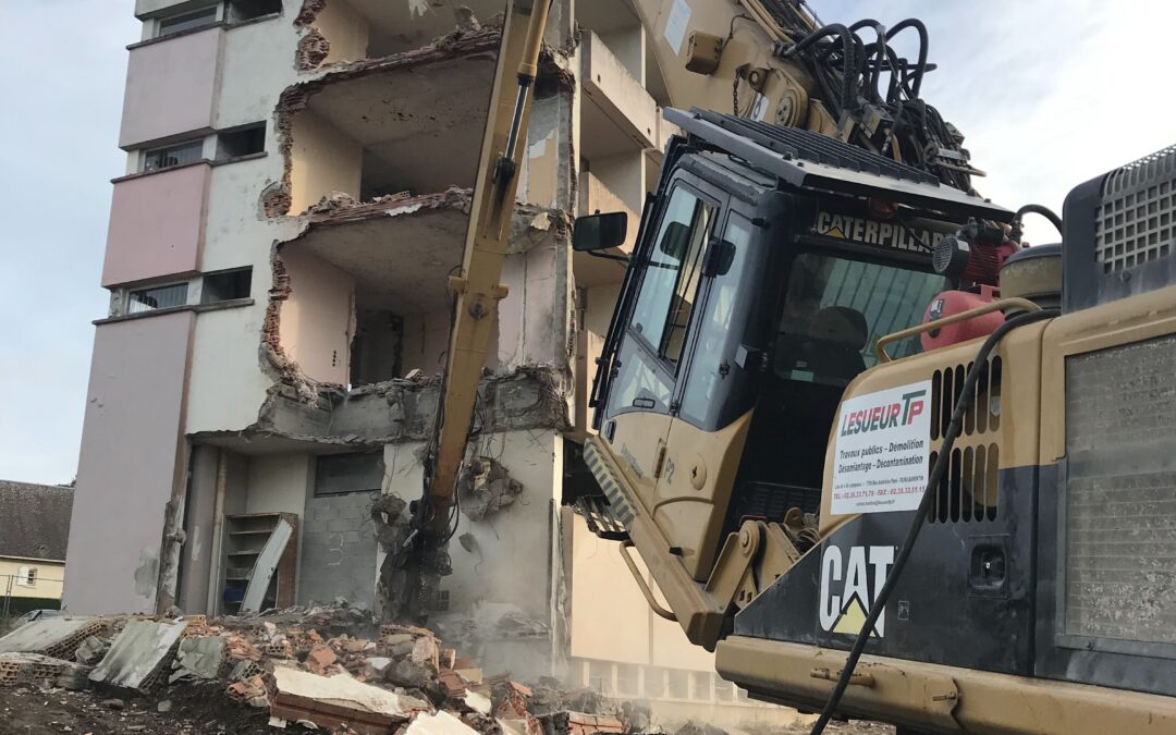 Déconstruction de logements à Bayeux