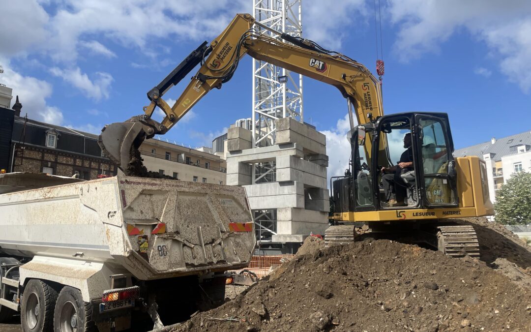 Dépollution et terrassement pour implantation d’un projet immobilier à Rouen