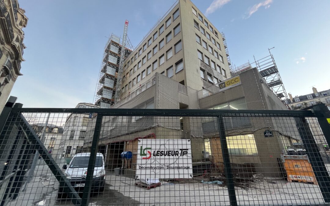Réhabilitation lourde de bureaux dans le 17ème arrondissement