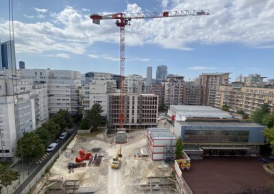 Déconstruction et charpente métallique provisoire d&rsquo;un immeuble résidentiel à Courbevoie